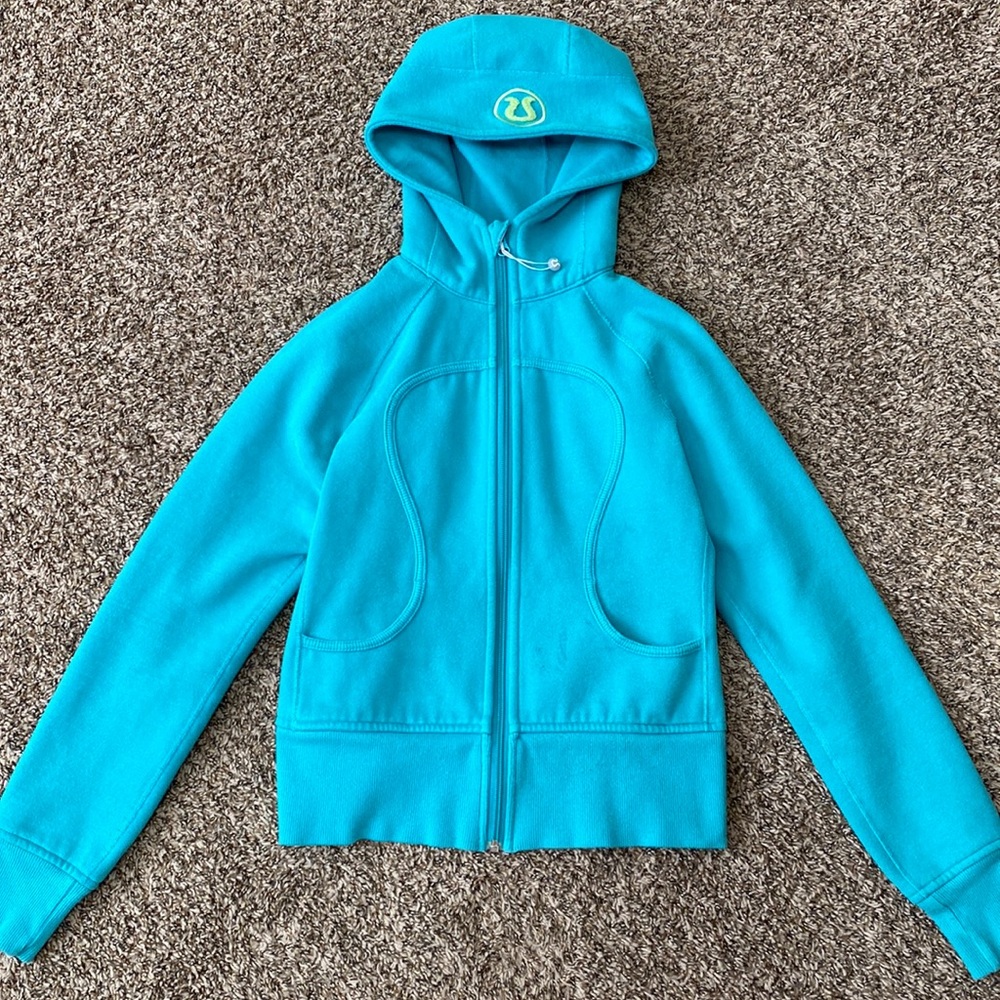 Lulu Lemon Teal Zip-Up Jacket